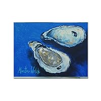 Caroline's Treasures MW1095PLMT Oysters Seafood Four Fabric Placemat Washable Placemat Dinner Table Decor No Ironing Linen Look
