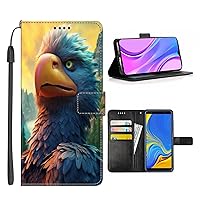Wallet Phone Case for Google Pixel 8 8 Pro 7 7 Pro 6 6a 6 Pro 5 5a 4 4a 4 XL 3 3 XL 2 2 XL 4G/5G with Designer Eagle-Art cc143 PU Leather Flip