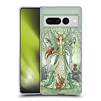 Head Case Designs Officially Licensed Amy Brown Mother Nature Fairy, Fox & Owl Magical Fairies Soft Gel Case Compatible with Google Pixel 7 Pro