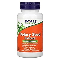 NOW Supplements, Celery Seed Extract, plus Horse Chestnut and Hawthorn Extracts, 60 Veg Capsules