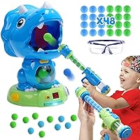 EagleStone Moveable Dinosaur Shooting Toys Triceratops Action,Kids Shooting Games with LCD Score Record&LED, Enhancing Hand-Eye Coordination Toys for Boys and Girls