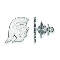 14k White Gold University Of Southern California Tie Tac
