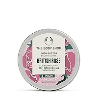 The Body Shop British Rose Body Butter – Nourishing & Moisturizing Skincare for Normal Skin – Vegan – 1.72 oz