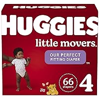 Huggies Little Movers Diapers, Size 4