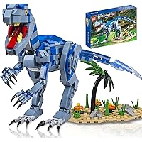 Jurassic Dinosaur Toys Compatible with Lego, 649PCS Velociraptor Building Kit for 6-10 Boys, 15.1 Inches Big Creative Dinosaur Toy for 7-9 Year Old Boy Christmas Birthday Gift