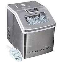 EFIC452-SS 40 Lbs Extra Large Clear Maker, Stainless Steel, Makes Square Ice