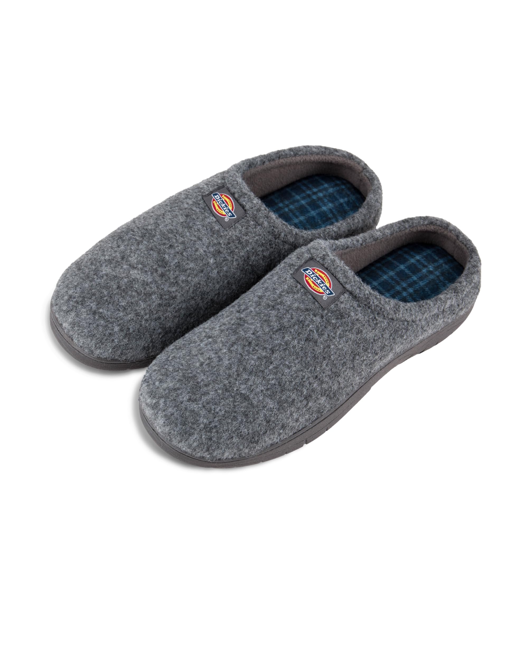 Dickies Men's Open Back Clogs and Scuffs Memory Foam Slippers with Indoor/Outdoor Sole