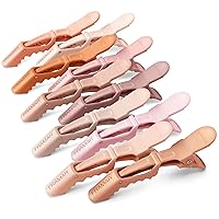 Neutral Alligator Clips For Hair Styling 10 Pack – Professional Alligator Hair Clips For Women, Alligator Clips For Hair, Hair Clip For Women, Cute Hair Clips For Styling, Salon Hair Clips