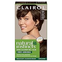 Clairol Natural Instincts Demi-Permanent Hair Dye, 5A Medium Cool Brown Hair Color, Pack of 1