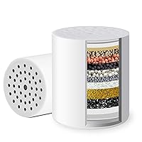 FSF2 15-Stage Universal Shower Filter Replacement Cartridge, Improves Conditions of Skin, Hair, and Nails, White