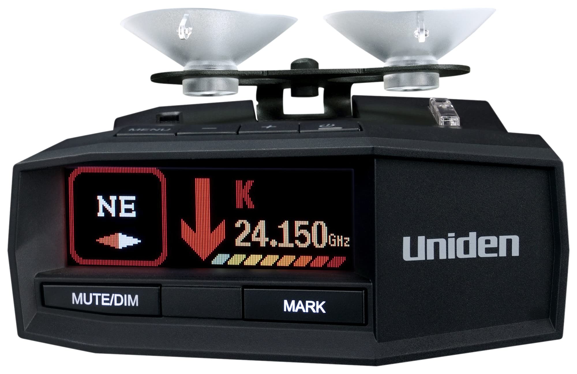 UNIDEN R8 Extreme Long-Range Radar/Laser Detector, Dual-Antennas Front & Rear Detection w/Directional Arrows, Built-in GPS w/Real-Time Alerts, Voice Alerts, Red Light and Speed Camera Alerts (Renewed)