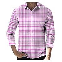 DuDubaby Cotton T Shirts for Mens Printed Long Sleeve Shirts Casual Loose Printed Long Sleeve Shirts