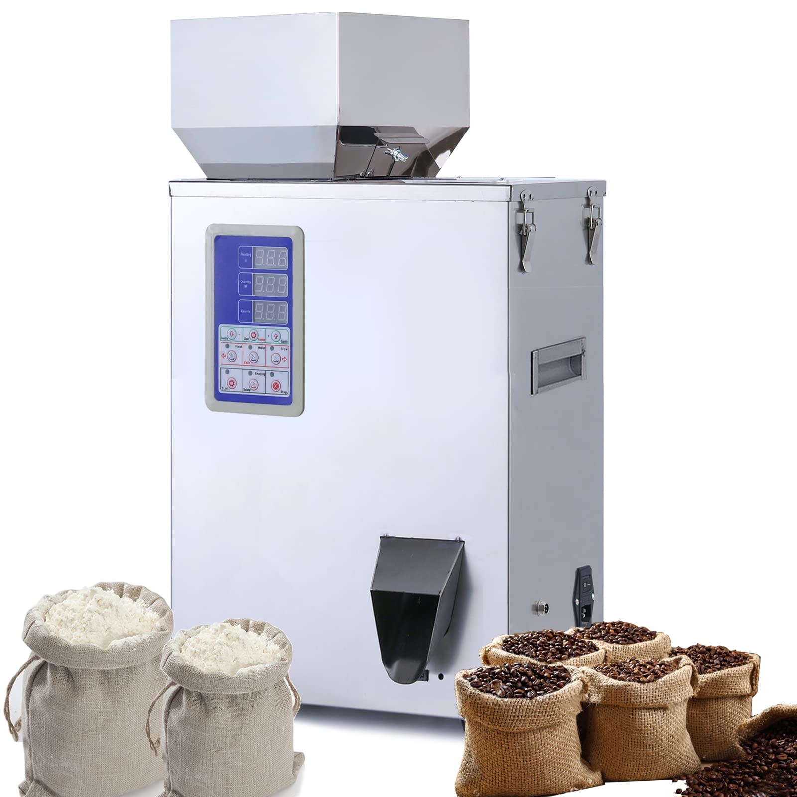 Fanlocn Powder Filling Machine, Particle Filling Machine, Automatic Powder Particle Dispenser For Flour Beans Glitter (Powder&Particle Filler 10-500G)