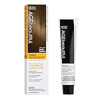 AGE beautiful Permanent Hair Color Dye Liqui Creme | 100% Gray Coverage | Anti-Aging Haircolor | Biotin for Thicker, Fuller Hair | Professional Salon Coloring