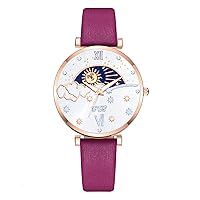 Fashion Simple Watches for Women - Classic Analog Womens Watch with Quartz Casual Unisex Ladies Wrist Watch Leather Band
