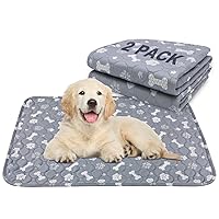 2 Pack Washable Pee Pads with Puppy Grooming Gloves - 20