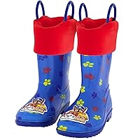 Nickelodeon Boy's Paw Patrol Toddler Rain Boots with Soft Removable Liner Snow