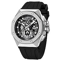 Mens Watches Waterproof 50M Analog Chronograph Men’s Dress Business Work Watch Luxury Tonneau Watches for Men