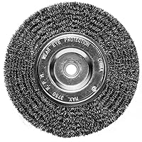 Century Drill & Tool 76861 Crimped Wire Bench Grinder Wheel, 6