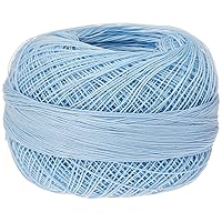 Lizbeth Size 80 HH80 Cotton Thread 184 yds 10 Grams, Baby Blue