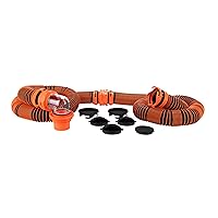 ﻿﻿Camco RhinoEXTREME 20-Foot Camper / RV Sewer Hose Kit - Premium Sewer Kit - Pre-Assembled & Ready-to-Use - Includes 4-in 1 Dump Station Adapter & Storage Caps - Crush & Abrasion Resistant (21012)