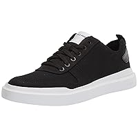 Cole Haan mens Grandpro Rally Canvas Court Sneaker, Black Canvas/Optic White, 11.5 Wide US