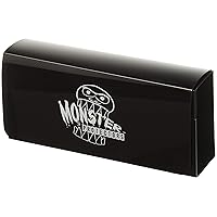 Monster Magnetic Triple Deck Storage Box(BLACK) w/ 3 Removable Deck Trays-Holds 225+ Gaming TCGs- Compatible w/Yugioh, MTG,Magic The Gathering, Pokémon - Long Lasting, Durable Riveted Construction
