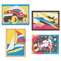 S&S Worldwide Sand Art Boards Getting There, Pack of 12
