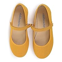 Childrenchic Mary Jane Flats with Hook and Loop Straps – Girls' Shoes for School, Weddings and Casual Wear