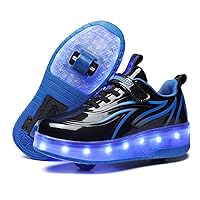 BFOEL Spider Roller Skates Light up Shoes with USB Chargable Led Sport Sneaker for Boys Girls Kids Birthday Thanksgiving Christmas Day Best Gift