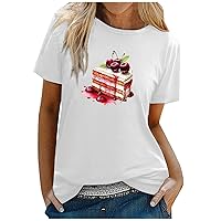 Womens Tshirts Dressy Blouses Slim Fit T Shirts Soft Solid Tee Fashion Women Short Sleeve