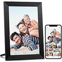 10.1 Inch WiFi Digital Picture Frame, IPS Touch Screen Smart Cloud Photo Frame with 16GB Storage, Easy Setup to Share Photos or Videos via AiMOR APP, Auto-Rotate, Wall Mountable (Black)