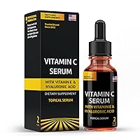 Vitamin C Serum Face And Skin Rejuvenation With Hyaluronic Acid And Vitamin E Battles Signs Of Aging By Moisturizing And Boosting Antioxidant Levels For A Wrinkle-Free & Younger Skin