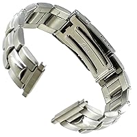 16-22mm Speidel Stainless Steel SemiSolid Link Buckle w/Safety Watch Band 100102