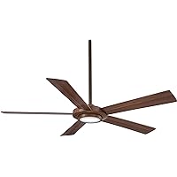 MINKA-AIRE F745-DK Sabot 52 Inch Ceiling Fan with Integrated LED Light and DC Motor in Distressed Koa Finish