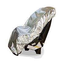 Car Seat Sun Shade Cover - Keep Your Baby's Carseat at a Cooler Temperature - Covers and Blocks Out Heat & Sun - Protection from UV Sunlight - Mommy's Helper