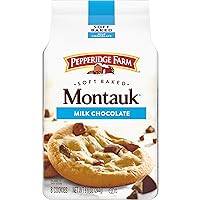 Montauk Soft Baked Milk Chocolate Chunk Cookies, 8.6 Oz Bag (8 Cookies)