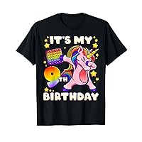 Birthday girl 9 years old, Unicorn, Pop it, 9th Birthday T-Shirt