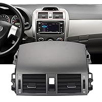 ZONFANT Upgrade Adjustable Air Volume Center Dash A/C Outlet Air Vent Panel With Hand Wheels Compatible With 2008-2013 Corolla, Replace#55670-02160 55663-02060