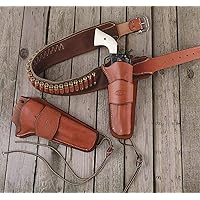Hunter 1087-45L .45 Caliber Duke Style Cartridge Belt, Large, Brown