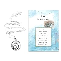 Smiling Wisdom - New - I See the Best of You Inspirational Touching Greeting Card and Eye Keepsake Gift Set - Show Appreciation to Daughter or Granddaughter (Rounds in Round)