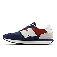 New Balance Men's 237 V1 Sneaker, Nb Navy/Brick Red/White, 7.5