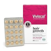 Viviscal Women's Hair Growth Supplements with Proprietary Collagen Complex, 1 Selling for Clinically Proven Results of Thicker, Fuller Hair; Nourish Thinning Hair (180 Tablets - 3 Month Supply)