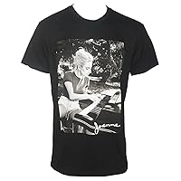 Lady GAGA Men's Joanne Piano Photo T-Shirt Black