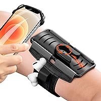 Cell Phone Running Armband :Airpods Pro Holder & 360° Rotatable Universal Arm band Case for iPhone 14 13 12 11 Pro Max Plus Samsung Galaxy S23 S22 Ultra Edge Note Pixel for Workout Exercise