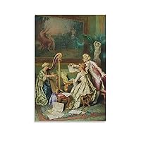 Victorian Painting Classical Painting Rococo Art Books & Art Posters Canvas Art Poster Picture Modern Office Family Bedroom Living Room Decorative Gift Wall Decor 12x18inch(30x45cm) Unframe-style