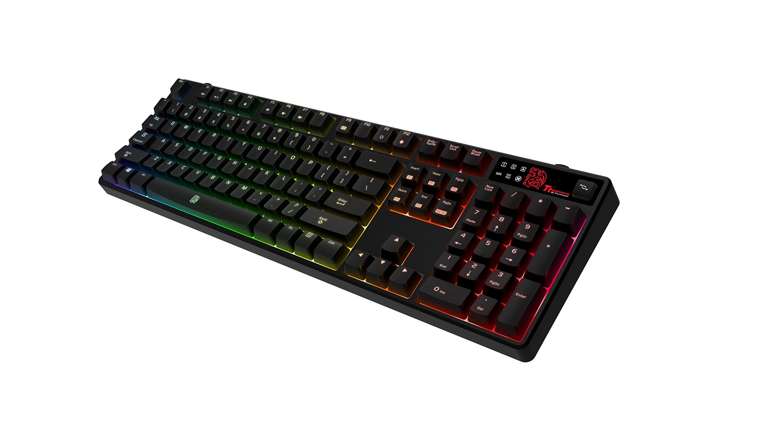 Tt eSPORTS Thermaltake Tt e Sports Poseidon Z RGB Software Controlled 16.8 Million Color Brown Switches Mechanical Gaming Keyboard KB-PZR-KBBRUS-01