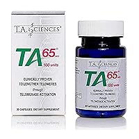 | TA-65 Telomerase Activation | Anti-Aging & Immunity Boost with Cell Rejuvenation | 30 Capsules