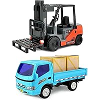 Click N' Play Forklift & Truck Play Set | Toy Truck Machines, Farm/Construction Toys, Dump Truck, Vehicle | Baby Boy Toys, Toddler Car, Toddler Toy Trucks, Little Boy Toys | Toy Car Gifts for Boys