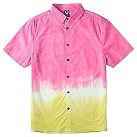 NEFF Men's Daily Button Up Hawaiian Style Patterned Pool Side Shirt
